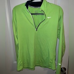 Bright Green Nike athletic long sleeve